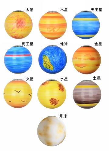 20 厘米彩绘星球吊灯