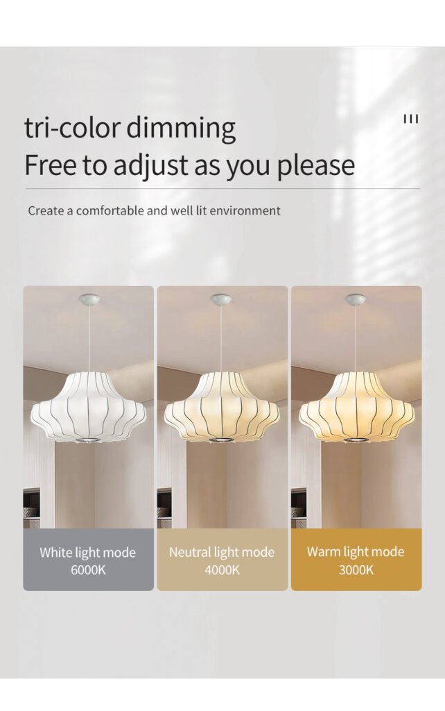 Single-Layer Diamond Silk-Like Pendant Light
