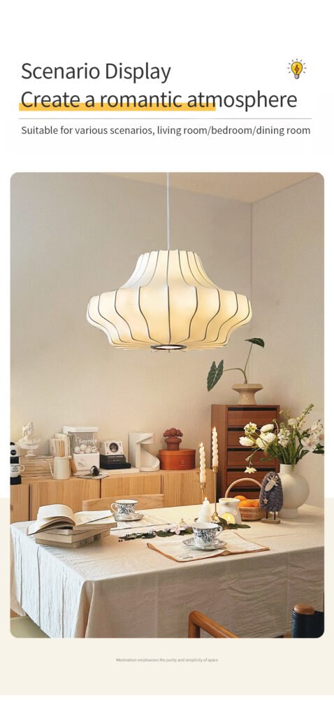 Single-Layer Diamond Silk-Like Pendant Light