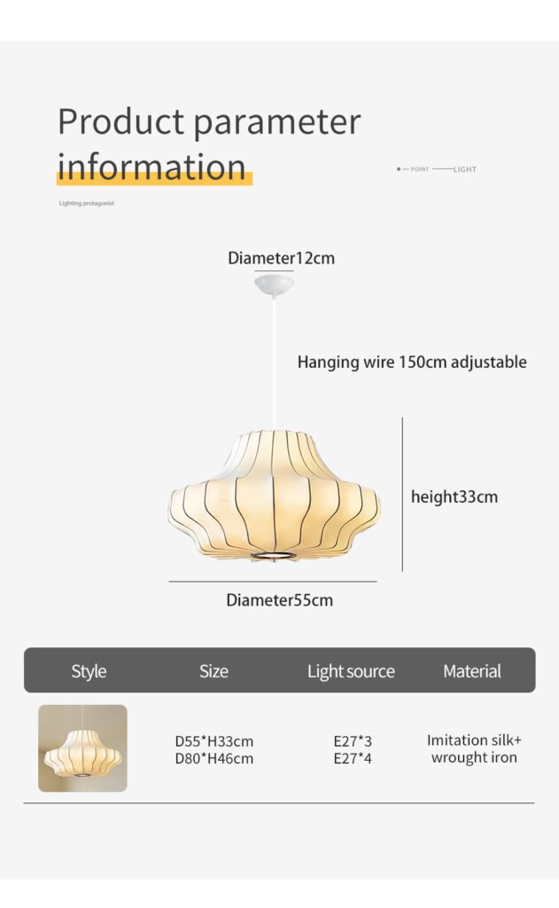 Single-Layer Diamond Silk-Like Pendant Light
