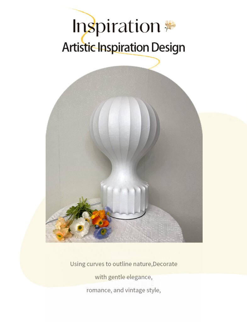 Mushroom Silk-like Table Lamp