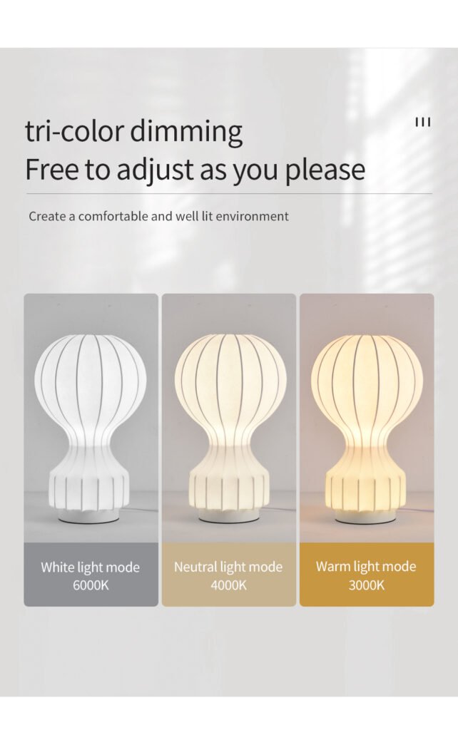 Mushroom Silk-like Table Lamp