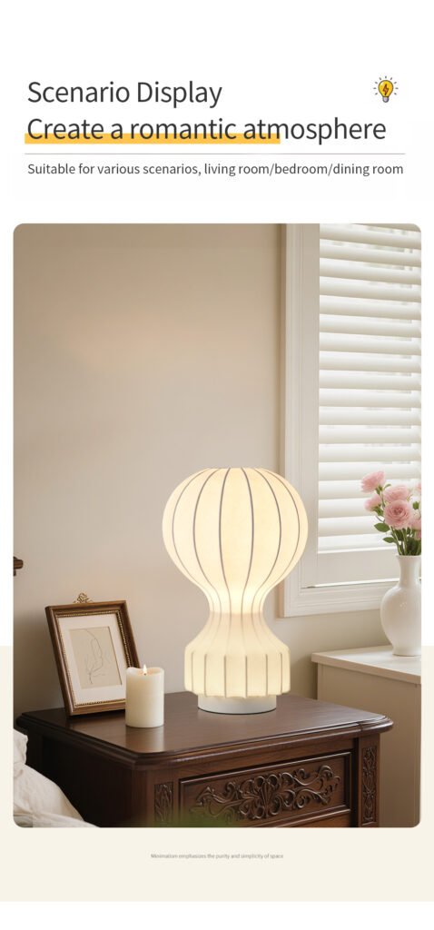 Mushroom Silk-like Table Lamp