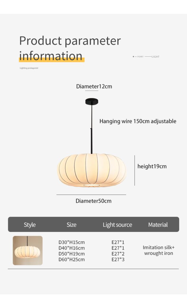 New Pumpkin Silk-like Pendant