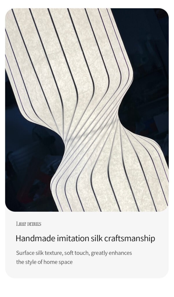 Twisted Cylinder Silk-like Pendant